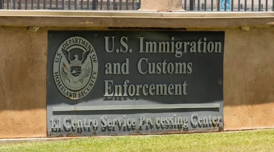 U.S. Immigration and Customs Enforcement Service Processing Center. El Centro^ California^ USA - May 27^ 2022