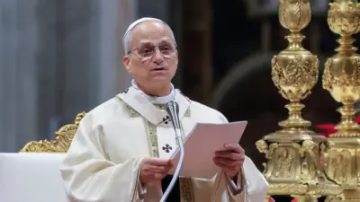 Pope Leo XIV celebrates Mass for the Epiphany feast in St. Peter’s Basilica at the Vatican City on January 6^ 2026