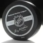 Official game puck from NHL^ National hockey league^ USA