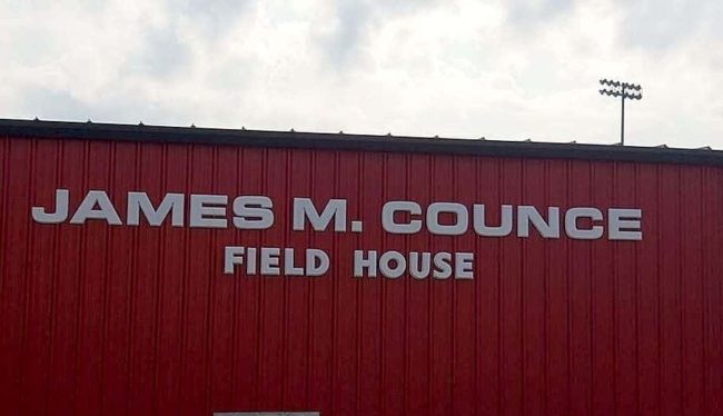 james-counce-fieldhouse-sign