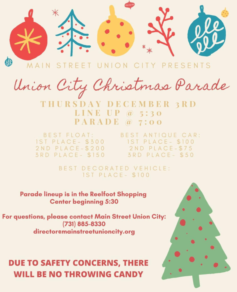 Union City Christmas Parade radio NWTN