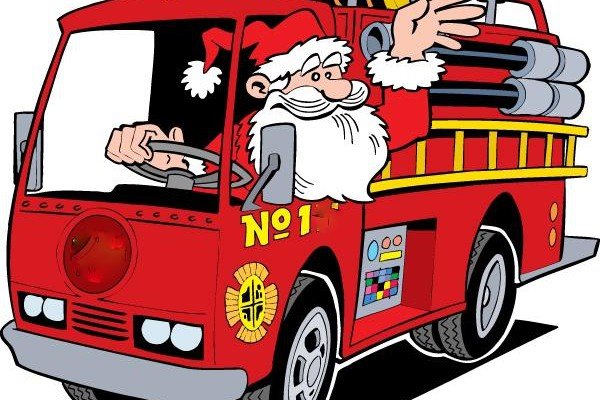 santa-on-fire-truck