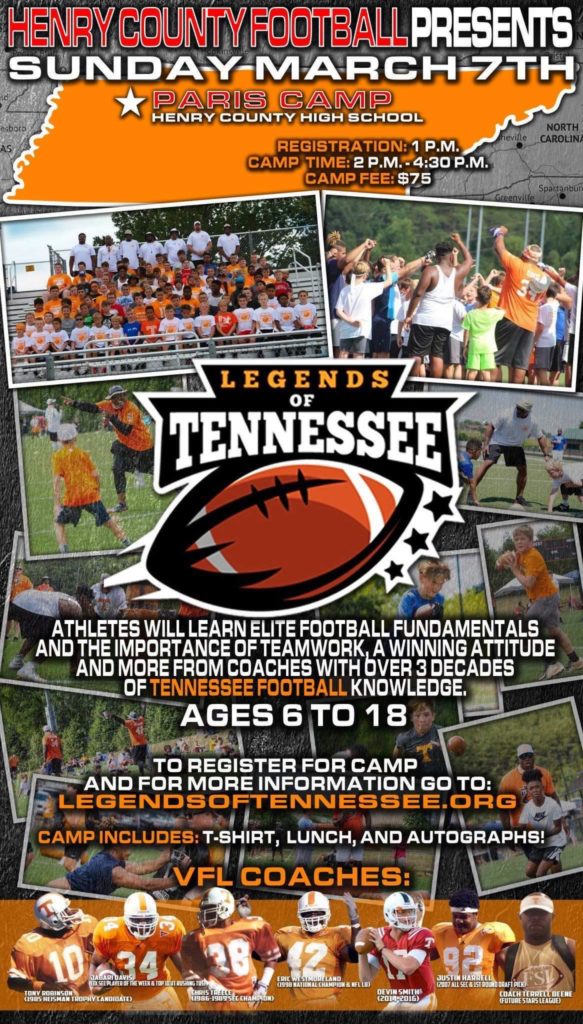 Legends Of Tennessee Football Camp | radio NWTN