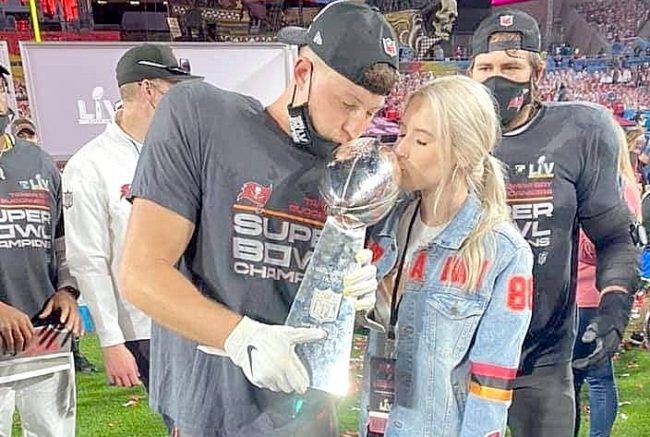 Tanner Hudson–And You Know Who–Receive Super Bowl Rings