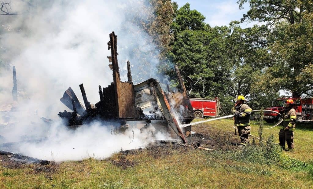 Buchanan Storage Building Total Loss After Fire radio NWTN