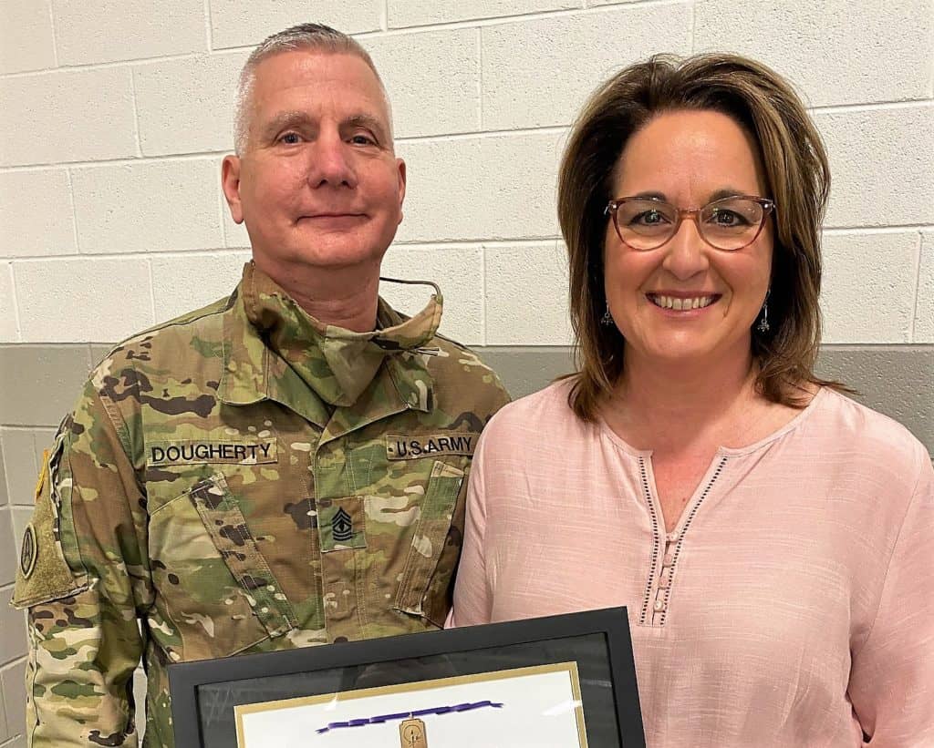 Laura Dougherty Awarded Military Spouse Medal As Husband Jamie Sets To ...