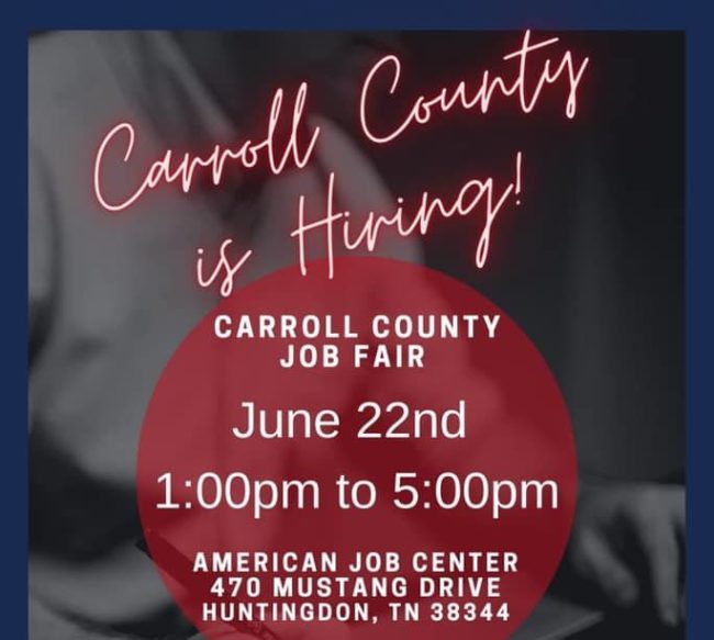 Carroll County Is Hiring! Job Fair Set Tuesday radio NWTN
