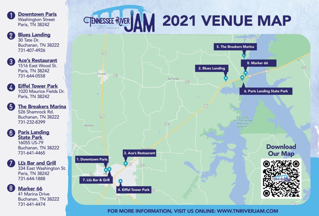 Don't Know Where A Tennessee River Jam Concert Is? This Map Will Help