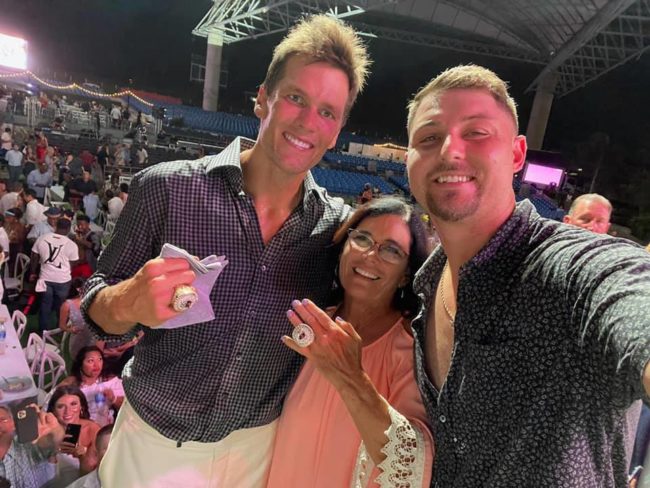 Tanner Hudson–And You Know Who–Receive Super Bowl Rings