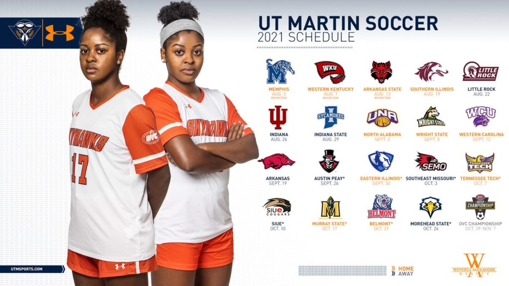 UT Martin Soccer Releases Fall 2021 Schedule radio NWTN