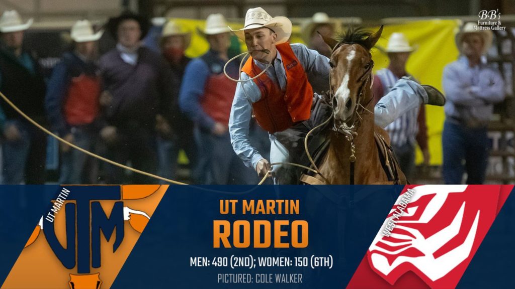 UT Martin Rodeo Teams Puts on Strong Showing at West Alabama Rodeo