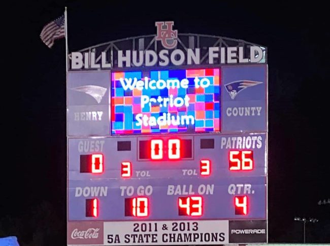 Henry County Patriots 56-0 Over Portland