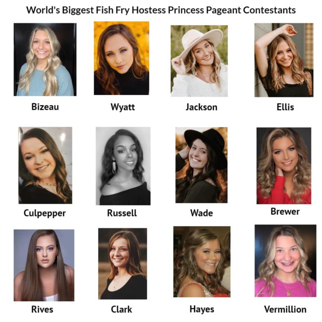 12 To Vie For World's Biggest Fish Fry Hostess Princess