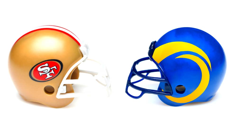 los angeles rams versus the 49ers