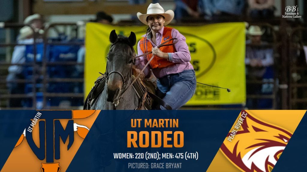 UT Martin Rodeo Teams Post Top Four Finishes at Pearl River Rodeo