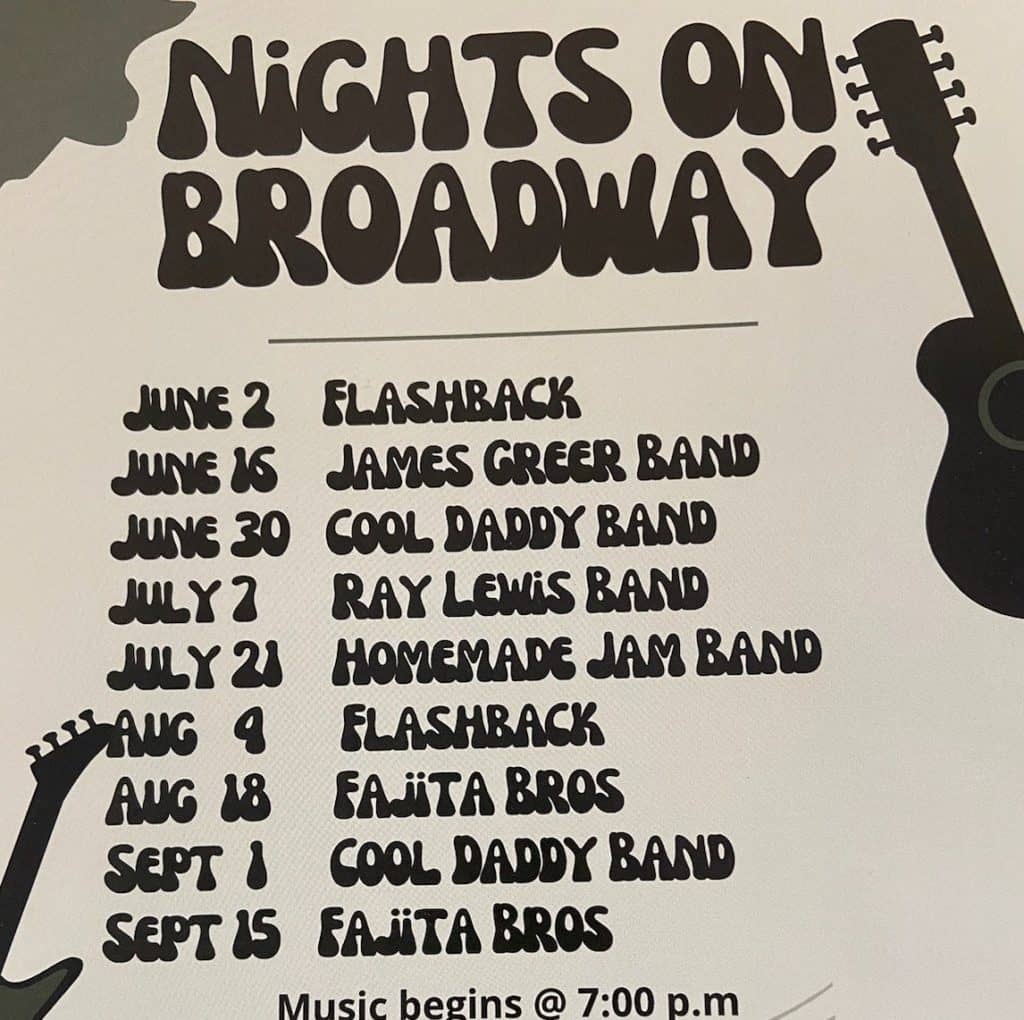 Nights On Broadway Mckenzie Tn 2024 Schedule Moira Tersina