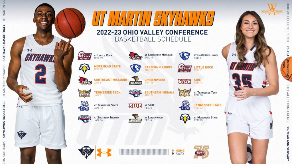 UT Martin Basketball Teams Release 2022 23 Conference Schedule Radio NWTN