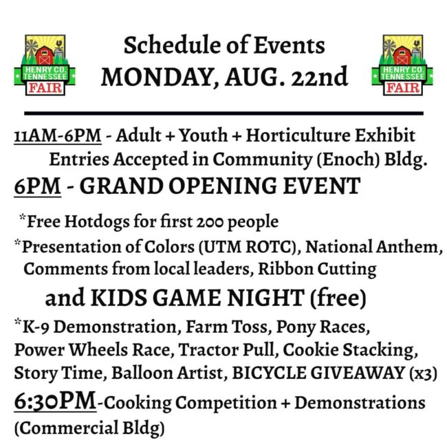 Henry County Fair Monday, August 22 | radio NWTN