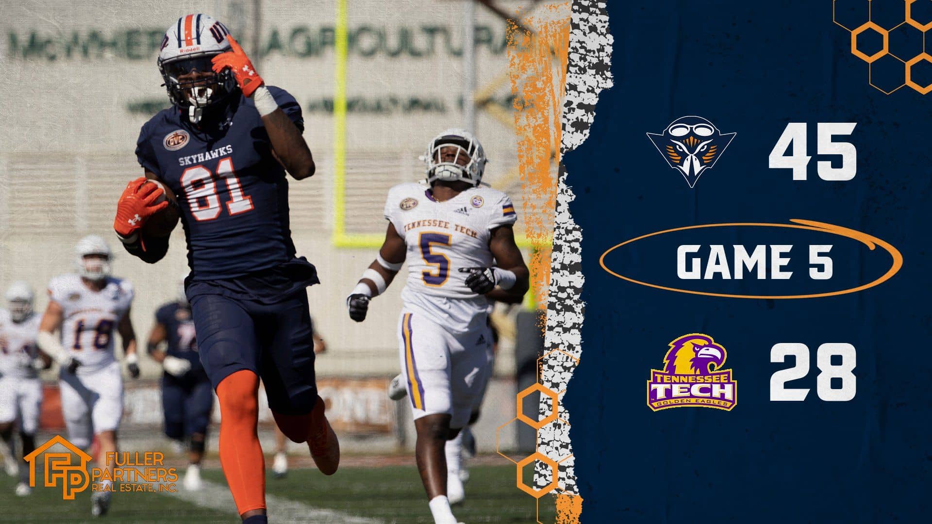 UT Martin Football Cruises to 4528 Win Over Tennessee Tech