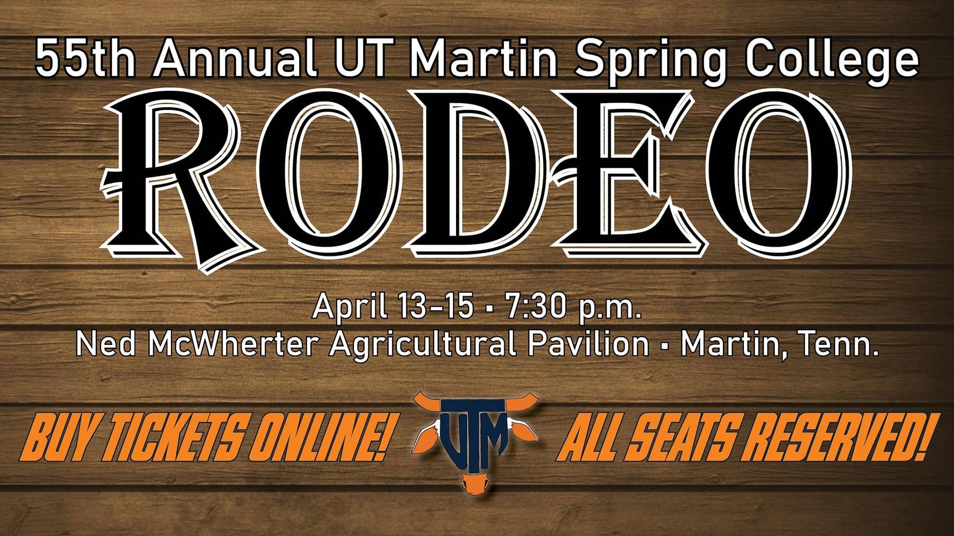 Tickets for 55th Annual UT Martin Spring College Rodeo On Sale Now