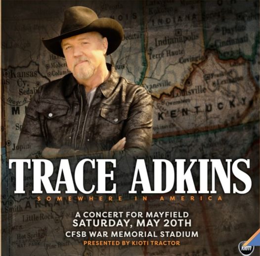 Trace Adkins Free Concert For Mayfield radio NWTN