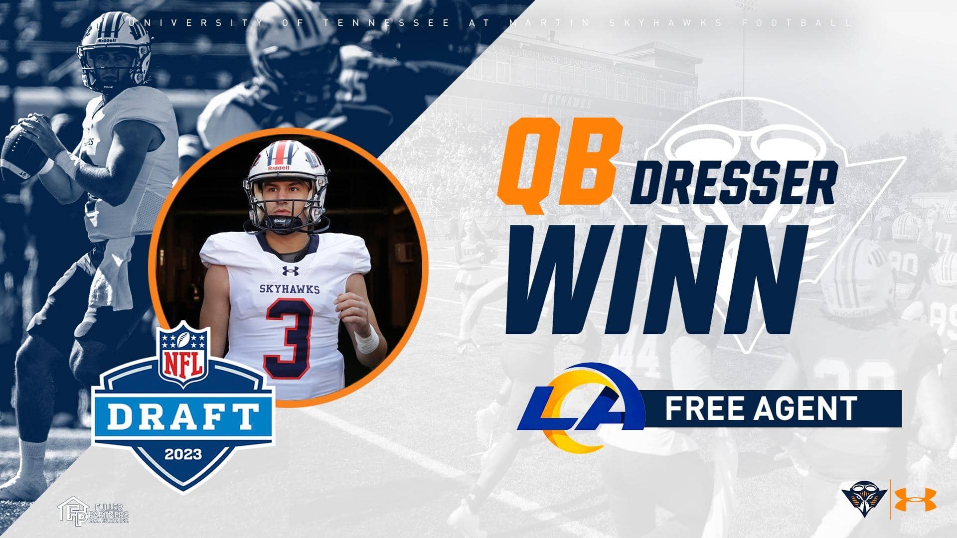 UT Martin Quarterback Dresser Winn Signs Undrafted Free Agent Contract With  Los Angeles Rams