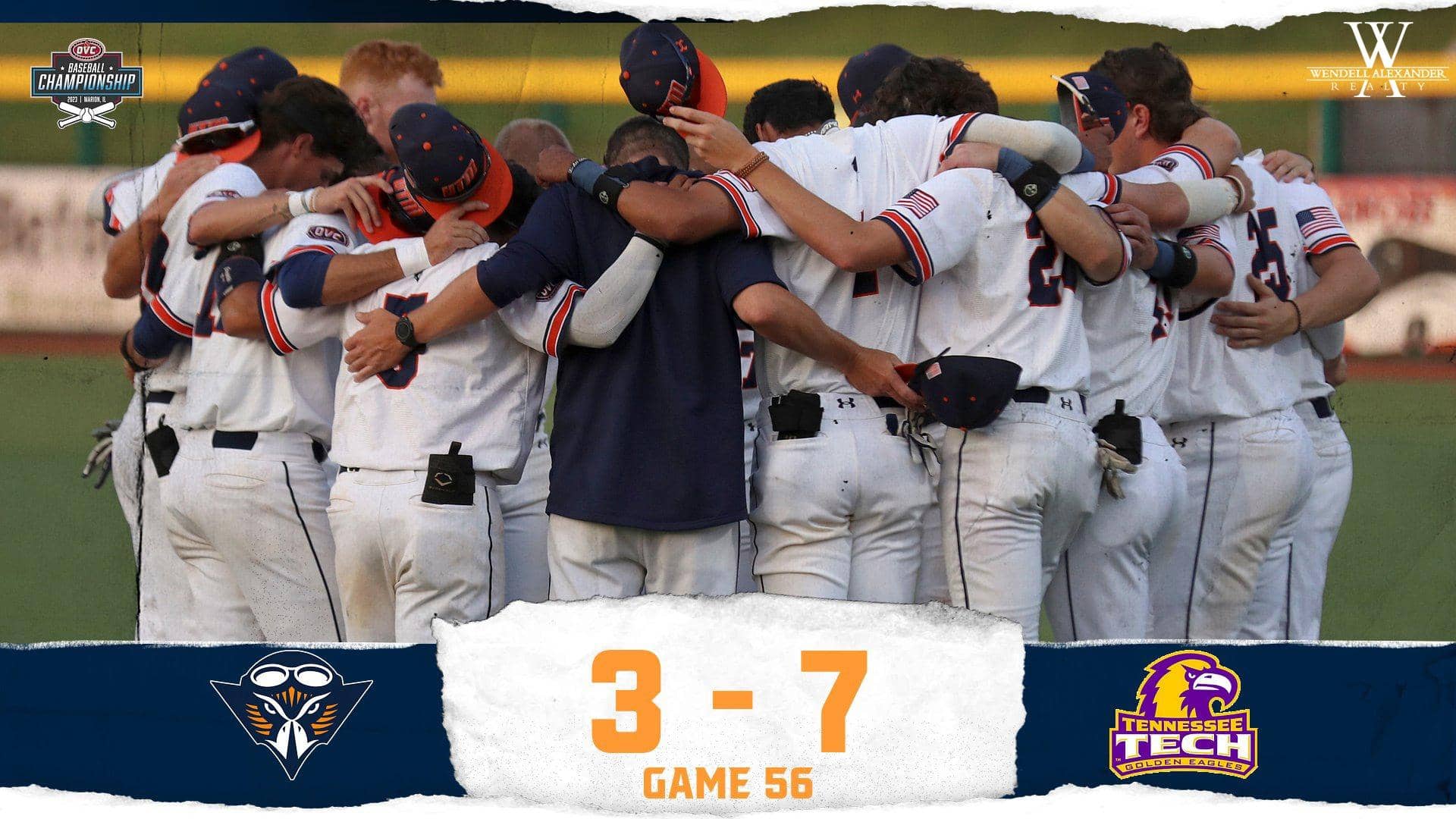 UT Martin Baseball's Season Comes To An End With 73 Loss to Tennessee