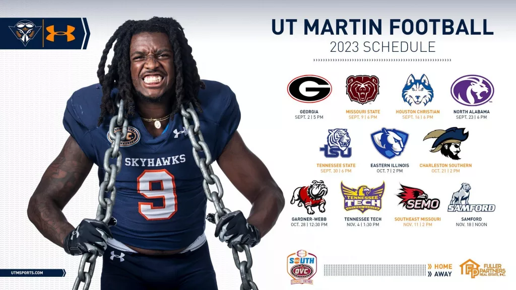 UT Martin Football Announces 2023 Schedule With Game Times | radio NWTN