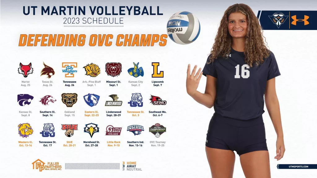 UT Martin Volleyball Unveils 2023 Schedule radio NWTN