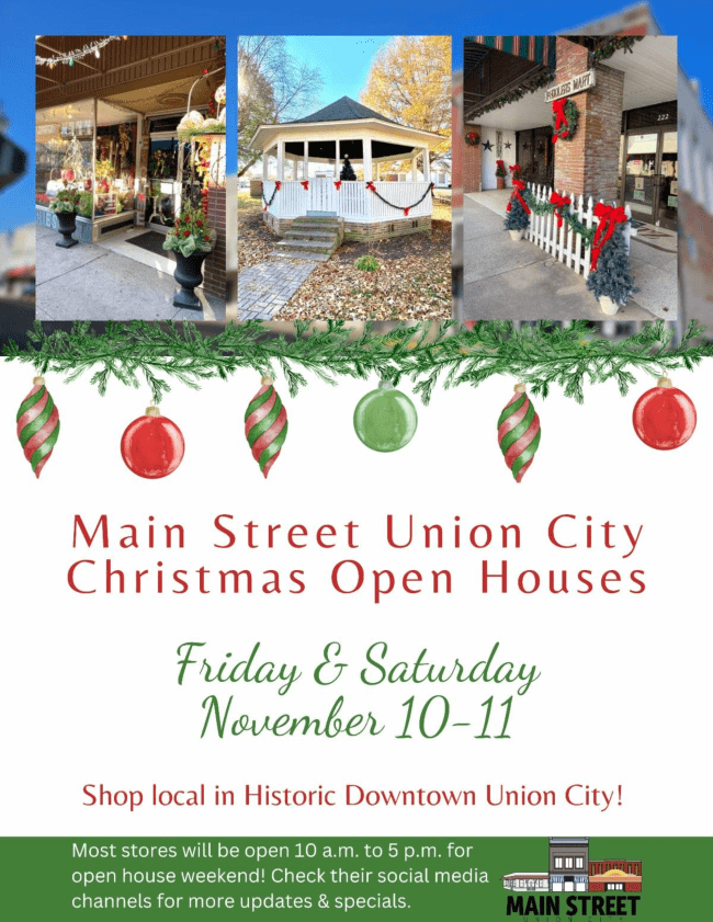 Union City Christmas Open Houses radio NWTN