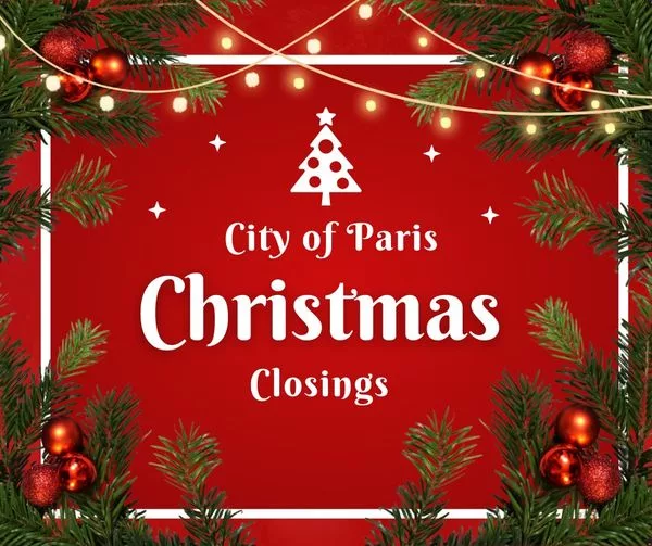 City Of Paris Christmas Closings radio NWTN