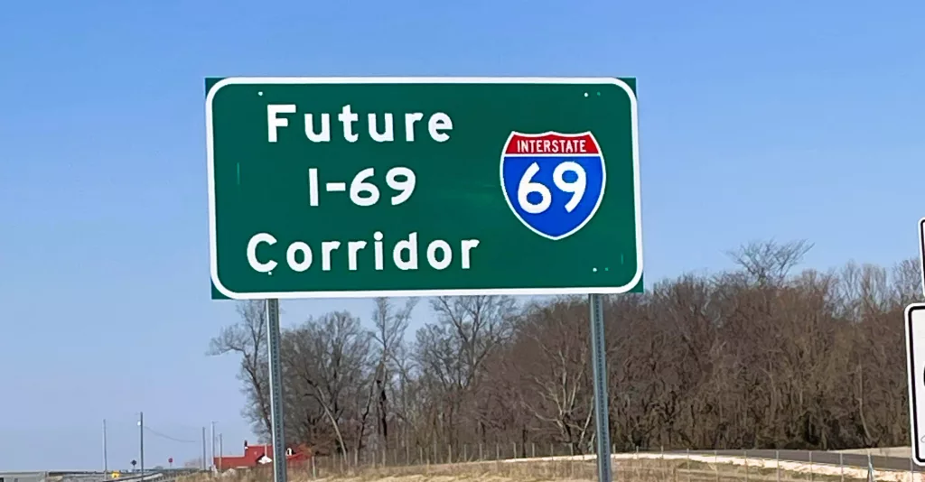 Future Interstate 69 in Union City To Open Today