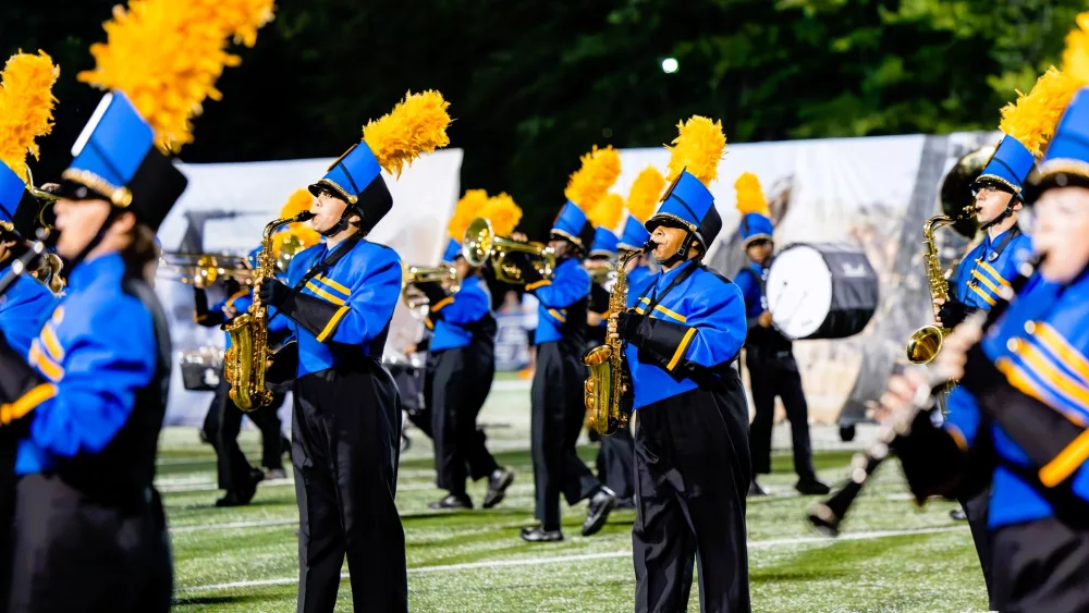 westview-band-on-field-photo-by-laney-photography