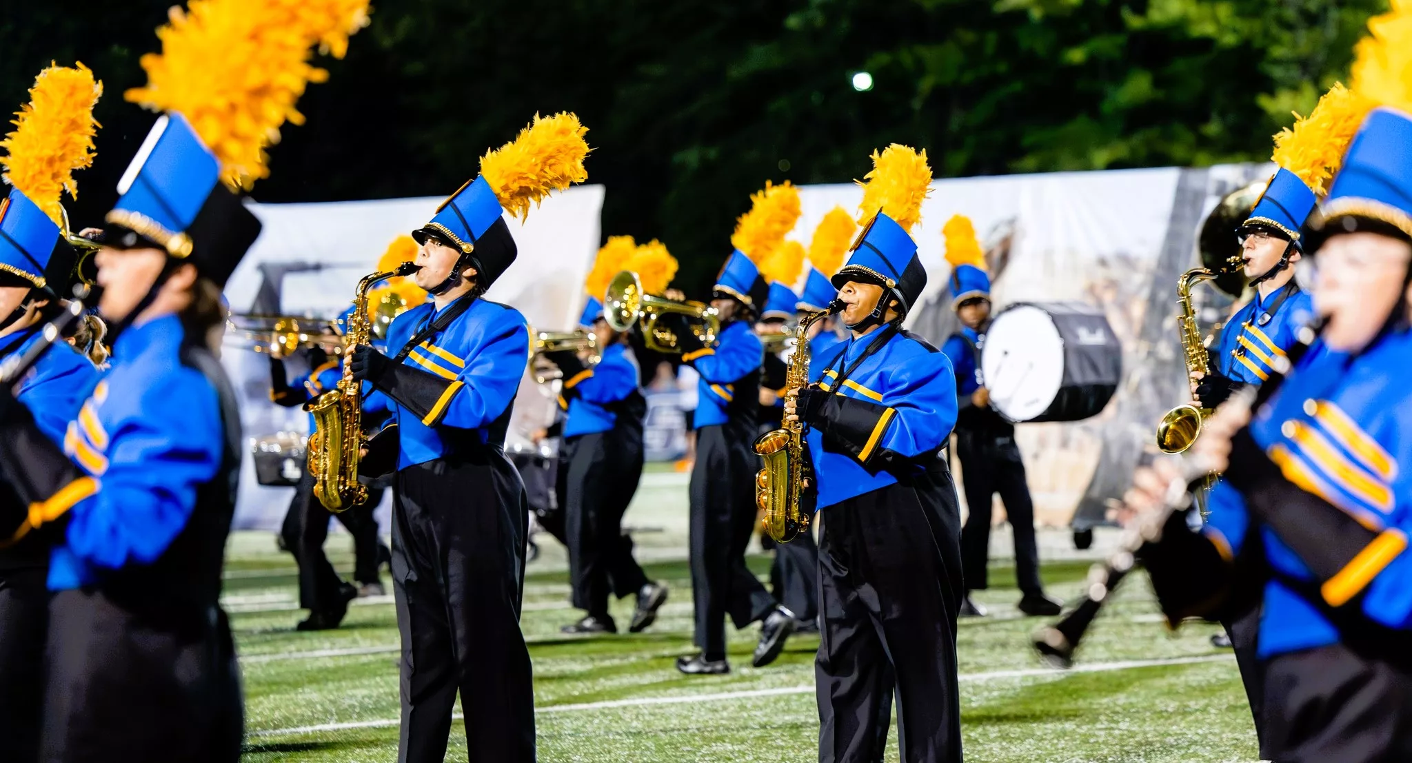 westview-band-on-field-photo-by-laney-photography