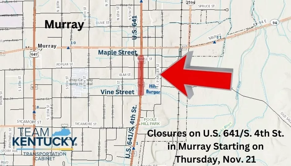 Closures On Hwy. 641/S. 4th St. in Murray Start Thursday | radio NWTN