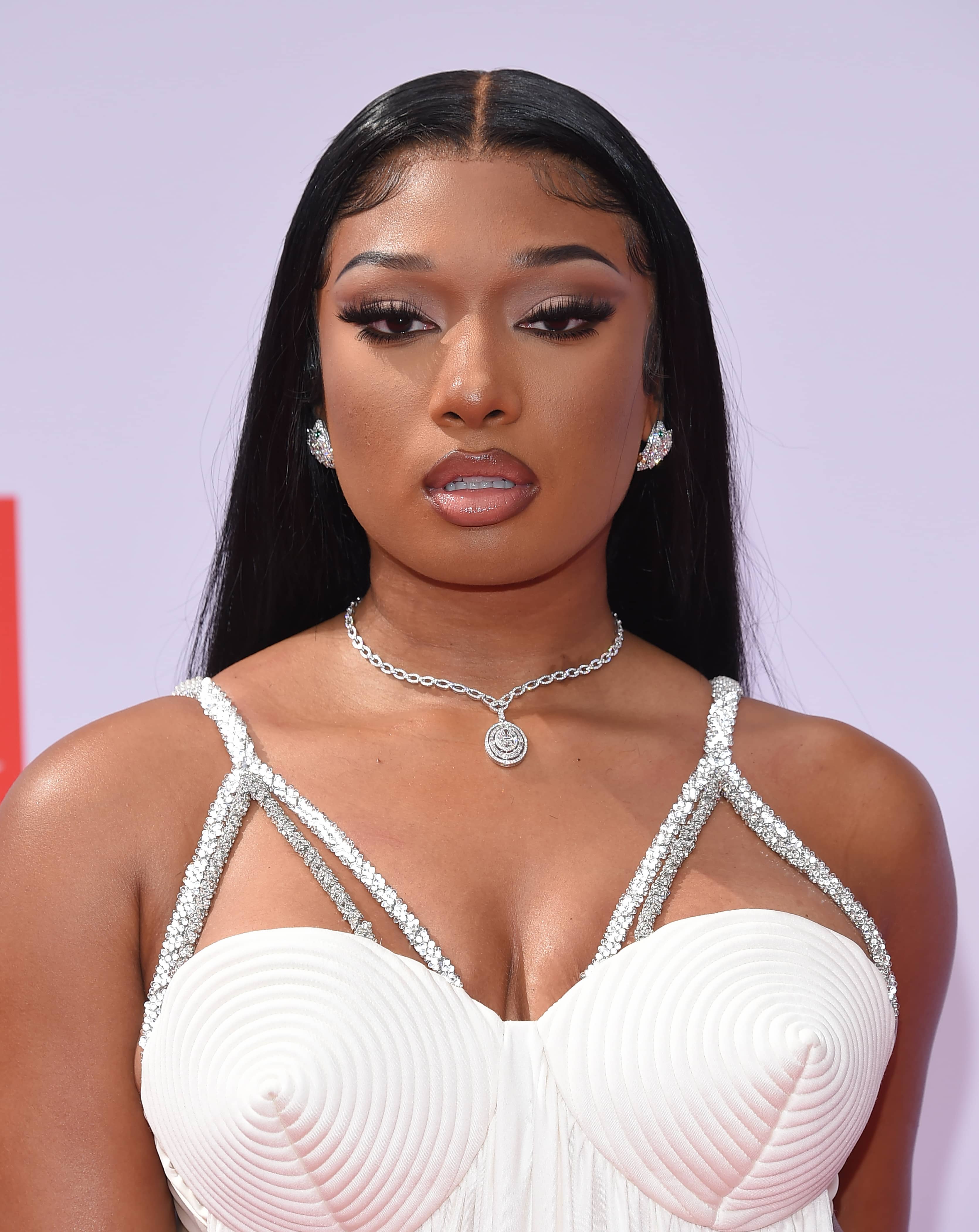  JUN 27: Megan Thee Stallion {Object} arrives for the 2021 BET Awards on June 27, 2021 in Los Angeles, CA