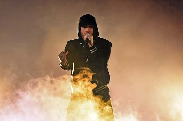 Eminem Performs Venom From Top Of Empire State Building Watch Hot97