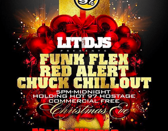 Hot 97 Funk Flex Red Alert Chuck Chillout Commercial Free Christmas Eve