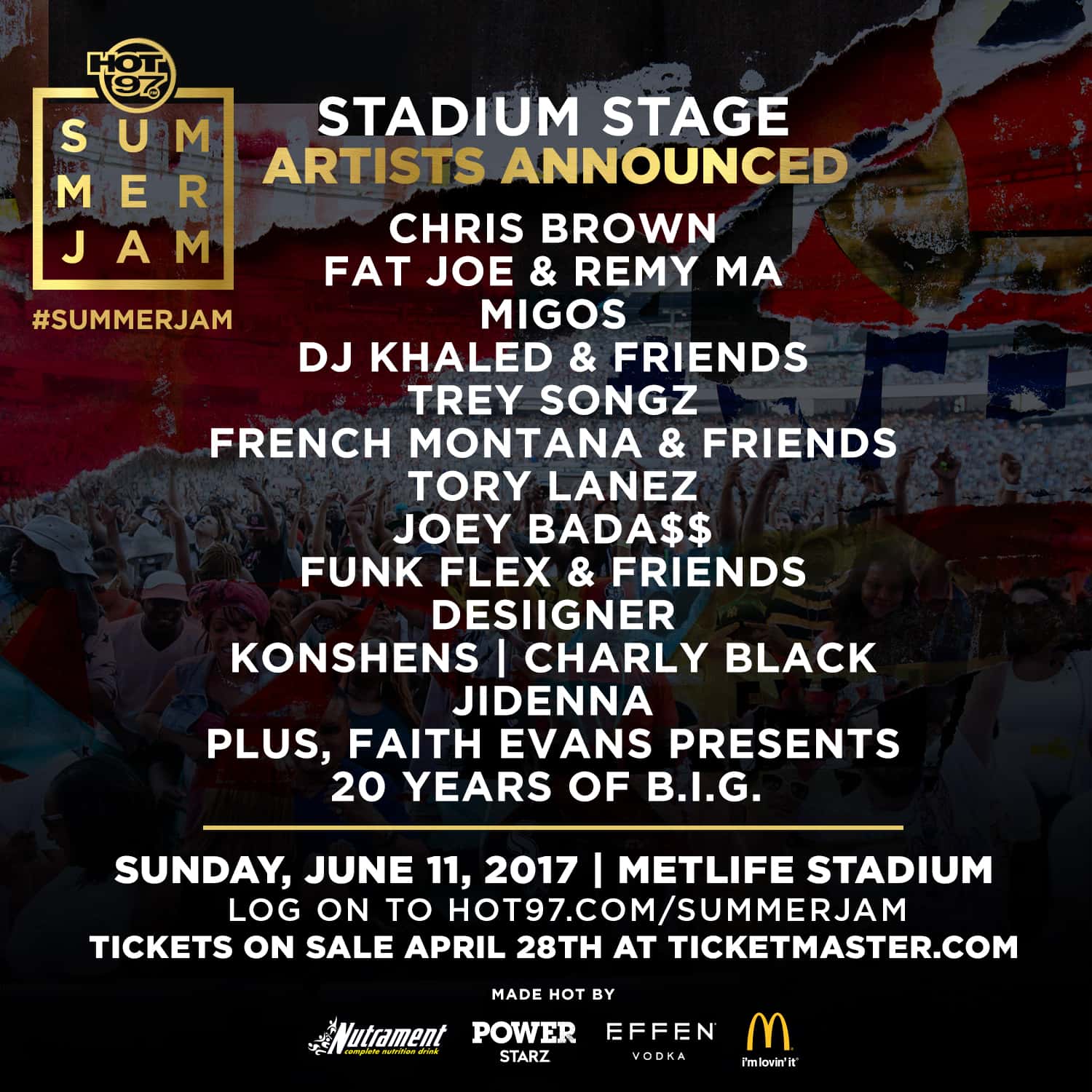 Event Hot 97 Summer Jam 2017 Stadium Stage Announcement Hot97