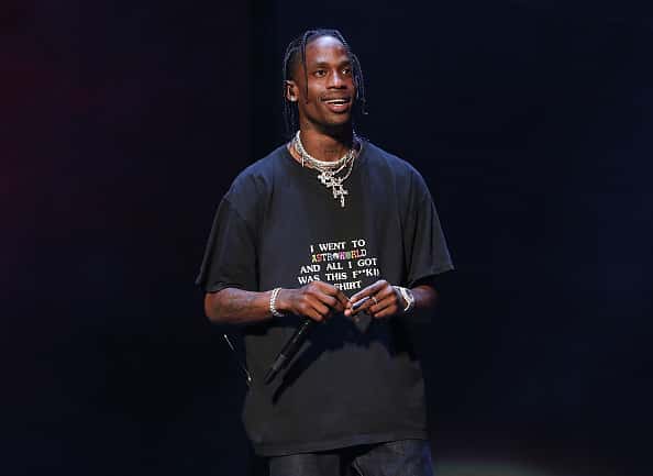 Travis Scott performs onstage during Day 2 of 2018 Governors Ball Music Festival at Randall's Island on June 2, 2018 in New York Ciity