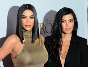 HOLLYWOOD, CA - APRIL 12: TV personalities/sisters Kim Kardashian West (L) and Kourtney Kardashian attend the premiere of Open Road Films' "The Promise" at TCL Chinese Theatre on April 12, 2017 in Hollywood, California.