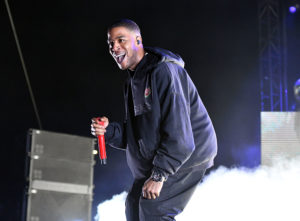 Rapper Kid Cudi performs onstage during the Smokers Club Festival at The Queen Mary on April 29, 2018 in Long Beach, California.