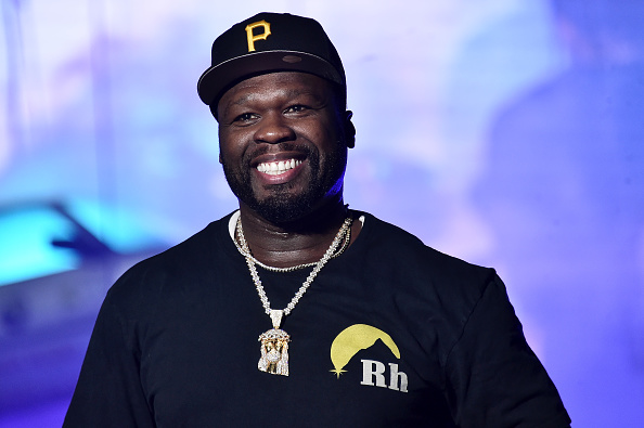50 Cent performs live during Rolling Loud music festival at Citi Field on October 13, 2019 in New York City.