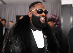 NEW YORK, NY - JANUARY 28: Recording artist Rick Ross attends the 60th Annual GRAMMY Awards at Madison Square Garden on January 28, 2018 in New York City.