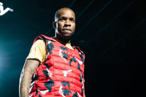 LONDON, ENGLAND - NOVEMBER 28: Tory Lanez performs on stage during Spotify Presents: Who We Be Live at Alexandra Palace on November 28, 2018 in London, England.