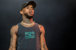 QUEBEC CITY, QC - JULY 11: Tory Lanez performs onstage at the mainstage at The Plains of Abraham in The Battlefields Park during day 7 of the 51st Festival d'ete de Quebec (FEQ) on July 11, 2018 in Quebec City, Canada