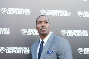 EL SEGUNDO, CA - OCTOBER 01: Dwight Howard arrives at Time Warner Cable Sportsnet launch party held at Time Warner Cable Sports Studios on October 1, 2012 in El Segundo, California.