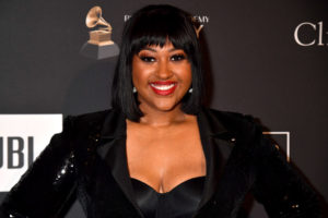 BEVERLY HILLS, CA - FEBRUARY 09: Jazmine Sullivan attends The Recording Academy And Clive Davis' 2019 Pre-GRAMMY Gala at The Beverly Hilton Hotel on February 9, 2019 in Beverly Hills, California.