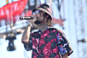 Rapper PnB Rock performs onstage during the 92.3 Real Street Festival at Honda Center on August 11, 2019 in Anaheim, California.