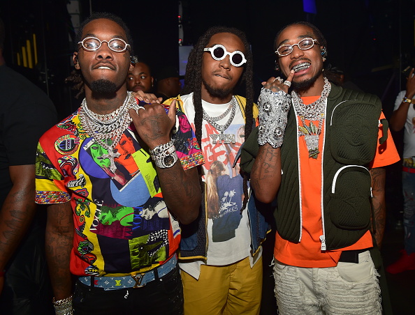 ATLANTA, GA - JUNE 15: Offset, Takeoff and Quavo of the group Migos attend Hot 107.9 Birthday Bash 2019 at State Farm Arena on June 15, 2019 in Atlanta, Georgia.